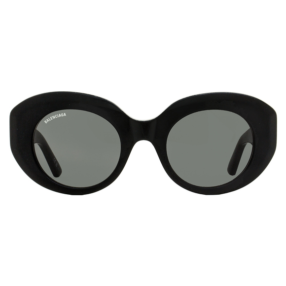 Balenciaga Distressed Finish BB0235S Sunglasses 001 Black 52mm - Picture 2 of 2